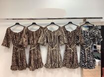 Bardot Leopard Print Frill Midi Dress