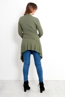 Job Lot Rib Waterfall Cardigan