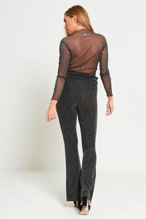 Glitter Gold Lace Mesh Top