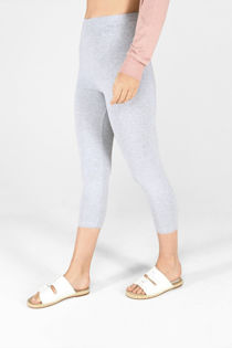 Grey Cropped Leggings