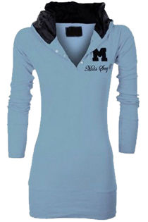 light blue plain hoodie