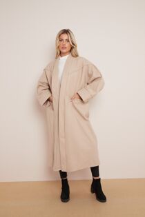 Premium Boyfriend Wool Look Oversized Coat