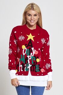 Job Lot Merry Christmas Xmas Jumper