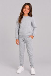 Bleach Grey Kids Round Neck Sweatshirt With Bottom Tracksuits
