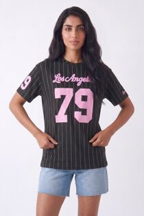 Yellow Contrast Short Sleeve LA 79 Varsity T-Shirt