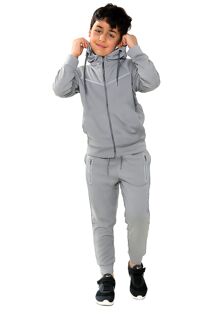 Kids Zip Up Through Hooded Tracksuit