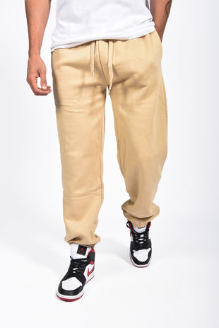 Beige Regular Fit Joggers