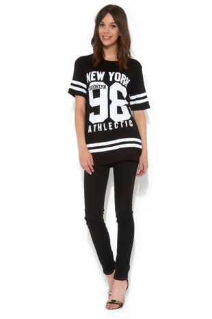 Black New York 98 Oversize T-Shirt