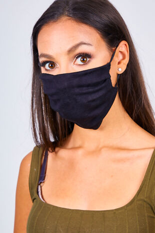 Black Viscose Face Mask