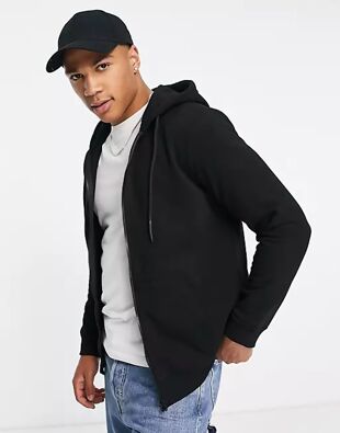 Black Zip Up Hoodie 