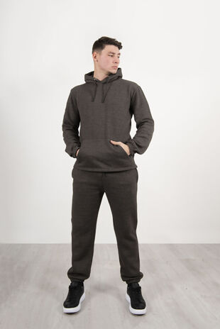 Charcoal Pullover Hooded Tracksuit