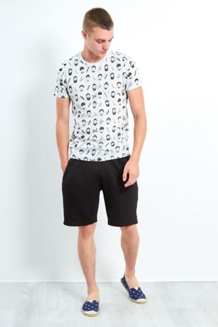 Grey Barber Printed T-Shirt