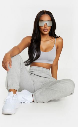 Grey Marl Casual Joggers