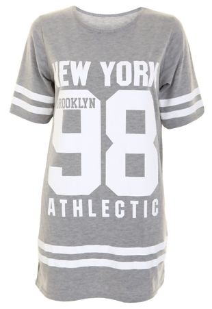 Grey New York 98 Oversize T-Shirt