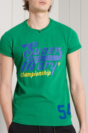 Green Superdry Collegiate Graphic Tee