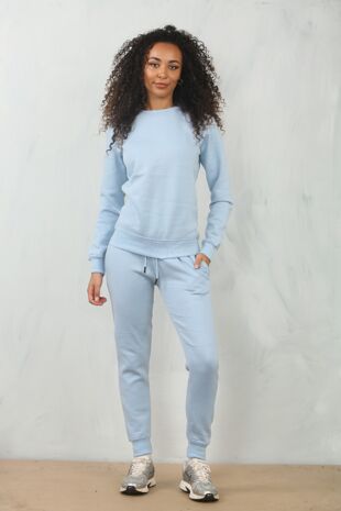 Sky Blue Fleece Oversize Tracksuit