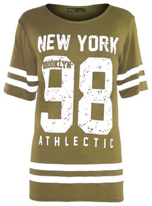 Khaki New York 98 Oversize T-Shirt