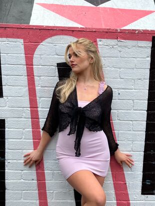 Knotted Tie-Up Shrug