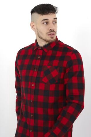 Red Checked Flannel Shirt