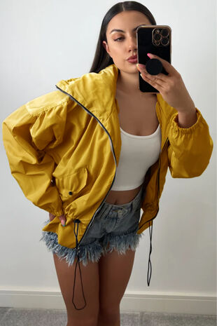 Mustard Hooded Festival Jacket
