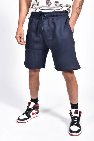Navy Basic Jogger Shorts