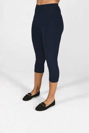 Navy Cropped Leggings