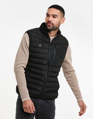 Black Lightweight Padded Gilet
