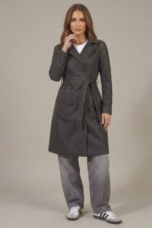 Maxi Belted Trench Coat