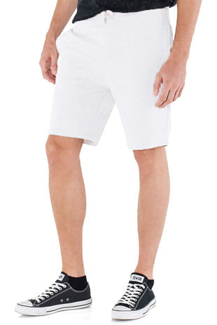 White Jersey Sweat Shorts