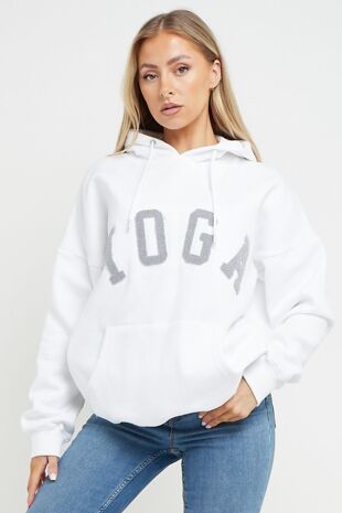White Yoga Hoodie