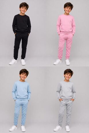 Kids Boys Round Neck Sweatshirt Bottom Tracksuits