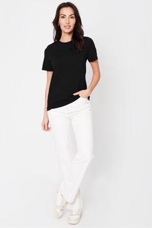 Black Basic Crew Neck T-Shirt