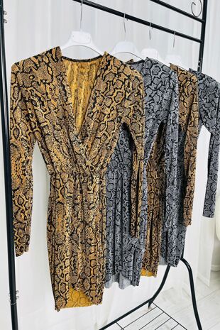 Job Lot Plisse Pleated Printed Dress