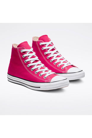 Fuchsia High Top Canvas Trainers