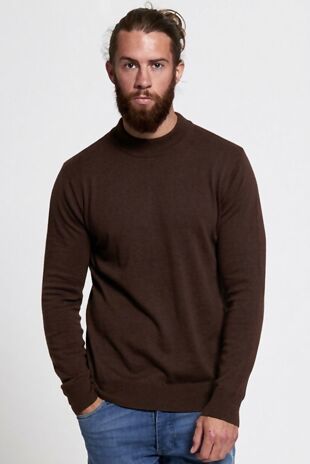 Charcoal Turtle Neck Fine Knit Jumper 