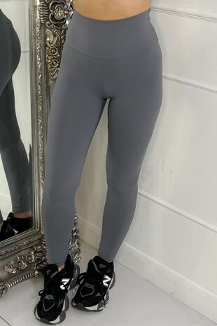 Dark Grey Energy High Waisted Seamless Sculpting Gym Leggings