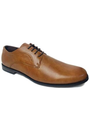 Tan Formal Lace Up Casual Shoes