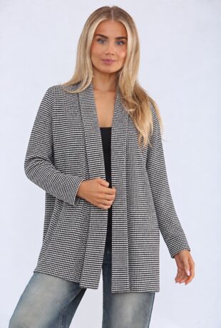 Zebra Long Sleeve Balloon Cardigan