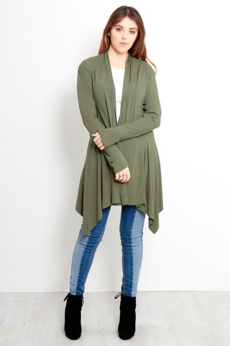 Rib Waterfall Cardigan 