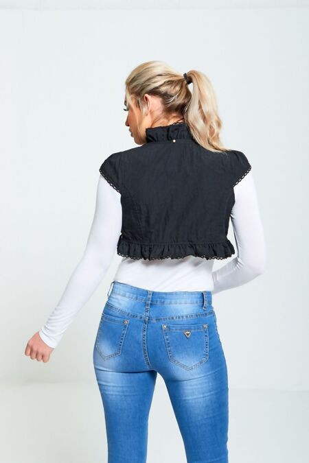 Crochet Frill Open Shrug