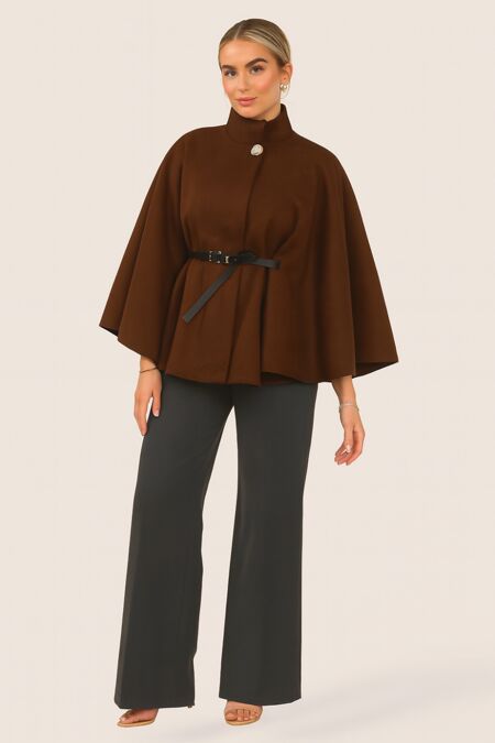 Belted Cape Coat