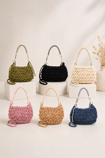Handwoven Rope Shoulder Bag