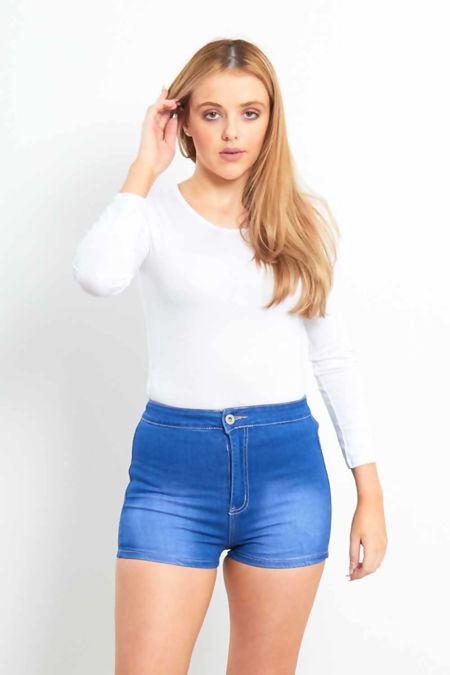 Denim High Waist Joni Shorts