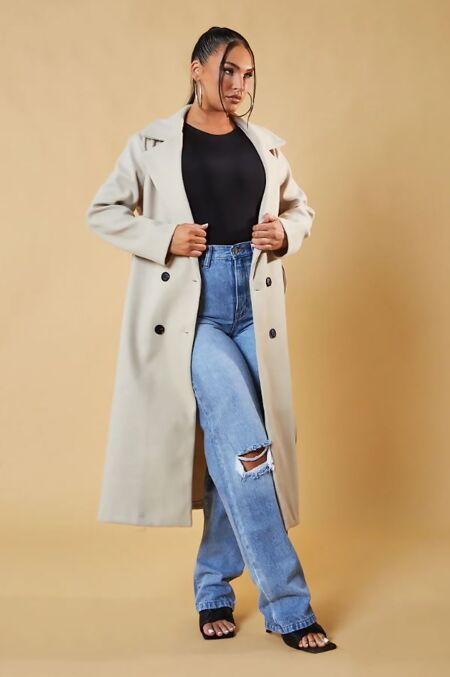 Duster Double Breasted Long Coat