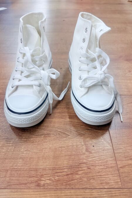 White Chuck Taylor High Top Trainers