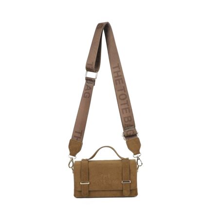 Suede Crossbody Satchel Bag