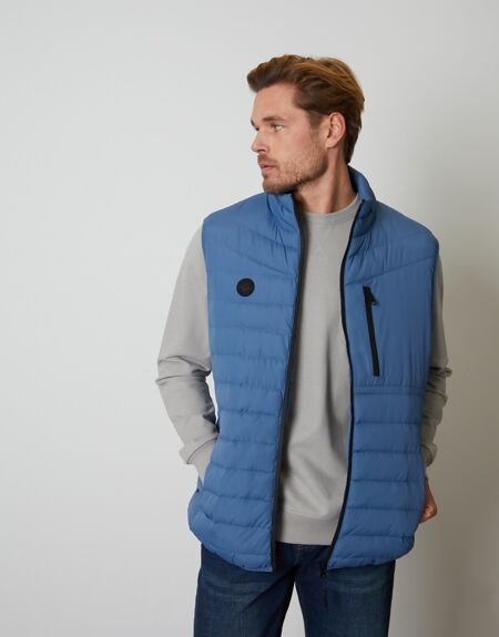 Denim Blue Lightweight Padded Gilet