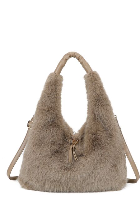 Fluffy Large Hobo Bag