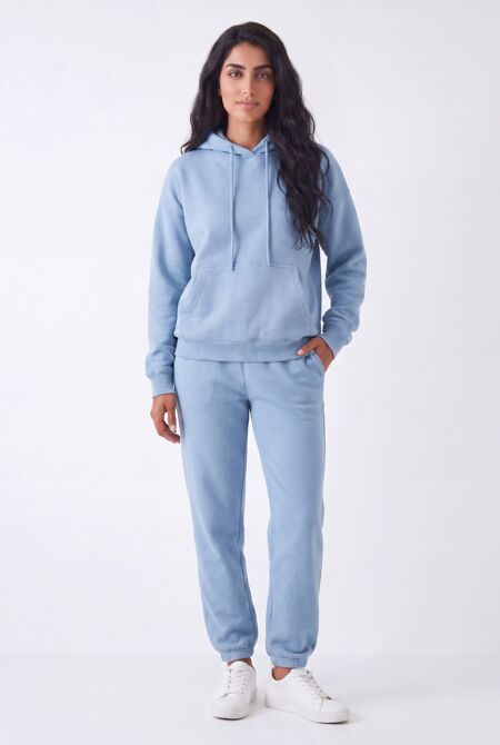 Sky Blue Oversized Hoody and Jogger Tracksuit