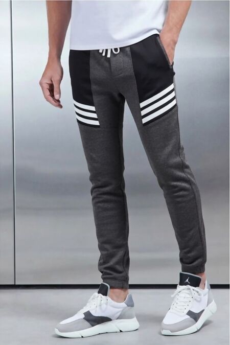 Job Lot Slim Fit Athletic Striped Joggers